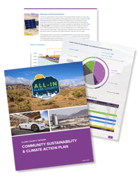 Screenshots of Clark County, NV's Regional Climate Action Plan
