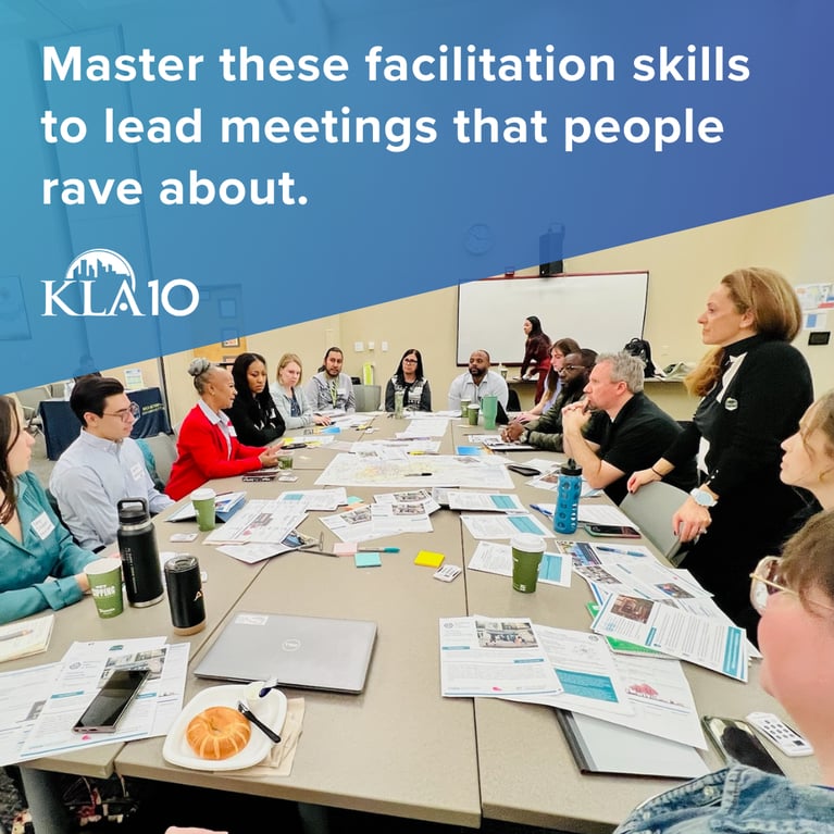 These facilitation skills score rave meeting reviews