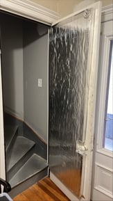 Insulation on attic door