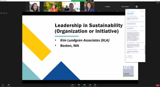 APA Sustainability Award KLA slide