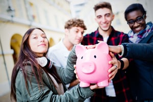Participatory Budgeting - Group with Piggy Bank