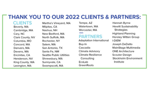 Thanks to our 2022 Clients, Partners + Fans