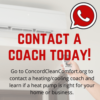 Concord Heat Pump Coach social media graphic